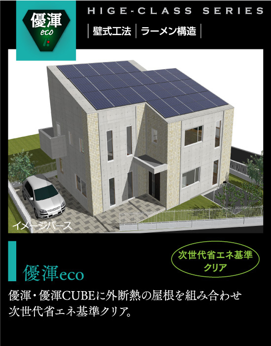 │壁式工法|ラーメン構造|混合構造|優渾混構造2F建注文住宅-ラーメン構造と壁式工法を組み合わせ、デザインと住みやすさを実現。 壁式構造採用時45坪以上での坪単価（3.3m2） 66万円～（税別）